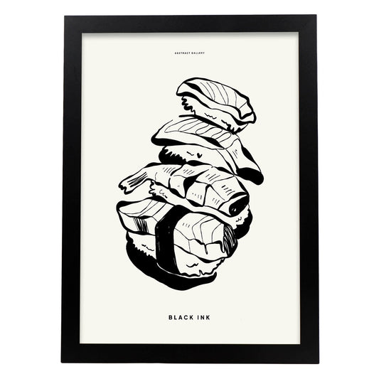 Sushi-Artwork-Nacnic-A3-Sin marco-Nacnic Estudio SL