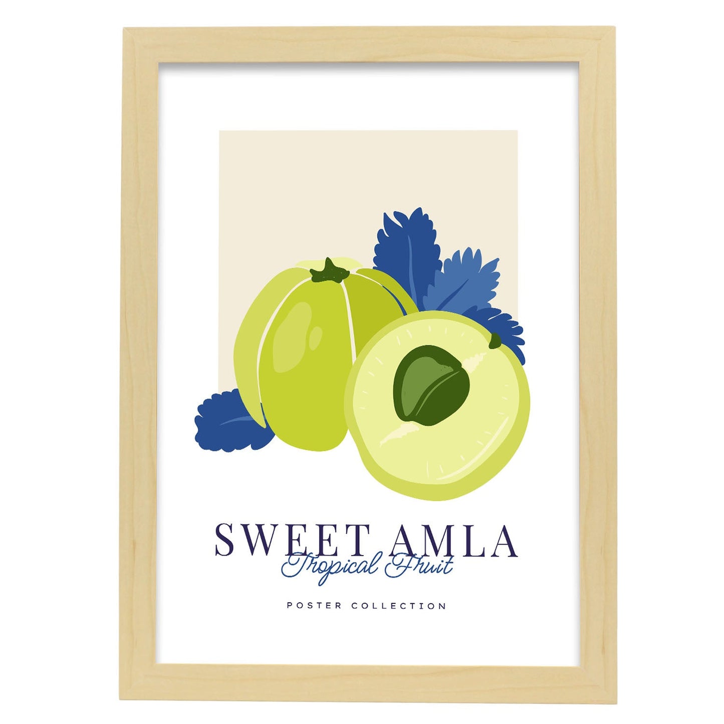 Sweet Amla-Artwork-Nacnic-A3-Marco Madera clara-Nacnic Estudio SL
