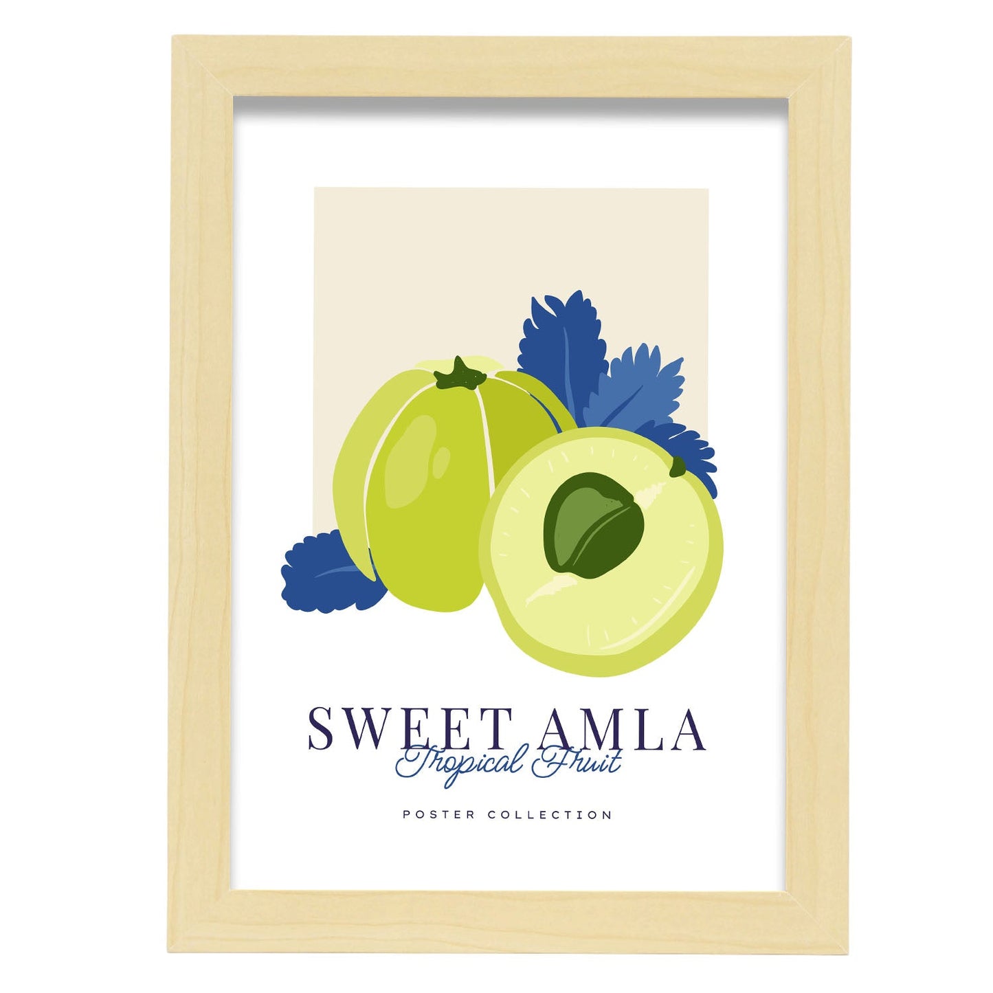 Sweet Amla-Artwork-Nacnic-A4-Marco Madera clara-Nacnic Estudio SL