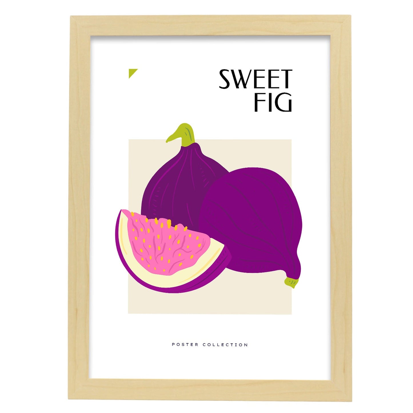 Sweet Figs-Artwork-Nacnic-A3-Marco Madera clara-Nacnic Estudio SL