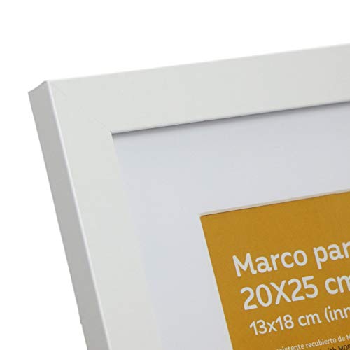 Tamaño de Marco Blanco (10 SET - |20x25cm|x2 - |13x18cm|x4 - |10x15cm|x4). Marco blanco para fotos, carteles, diplomas,-Nacnic-Nacnic Estudio SL