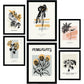 Thick Black Ink Posters. Flowers.-Artwork-Nacnic-Nacnic Estudio SL