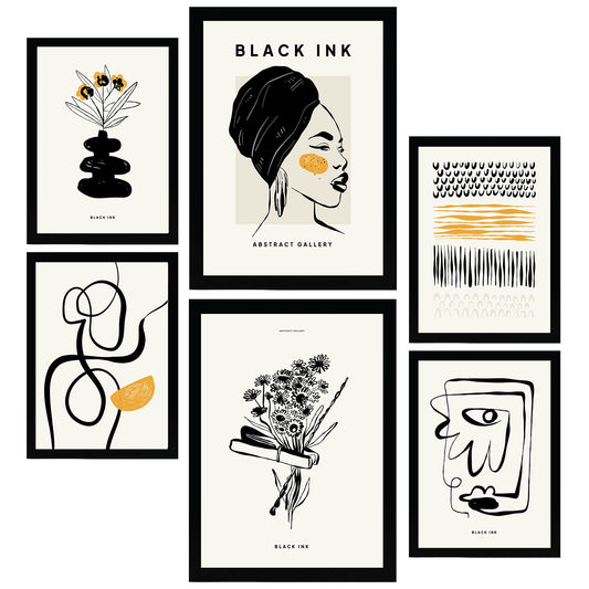 Thick Black Ink Posters. Natural. Artistic and Abstract Aesthetic-Artwork-Nacnic-Nacnic Estudio SL