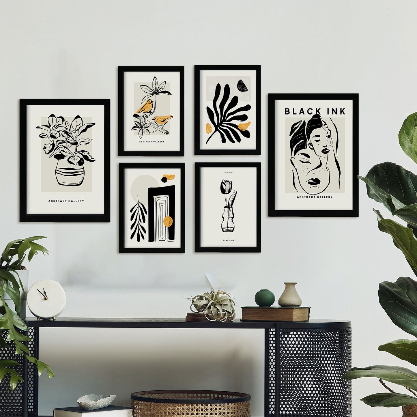 Thick Black Ink Posters. Oriental. Artistic and Abstract Aesthetic-Artwork-Nacnic-Nacnic Estudio SL