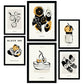 Thick Black Ink Posters. Quick Snack. Artistic and Abstract Aesthetic-Artwork-Nacnic-Nacnic Estudio SL