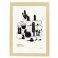 Tiny Potted Cactus-Artwork-Nacnic-A3-Marco Madera clara-Nacnic Estudio SL