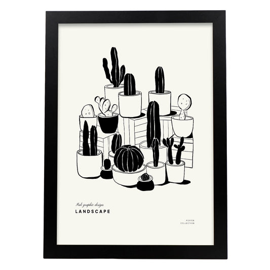 Tiny Potted Cactus-Artwork-Nacnic-A3-Sin marco-Nacnic Estudio SL