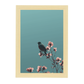 Poster Minimalista de Flores y Pájaros