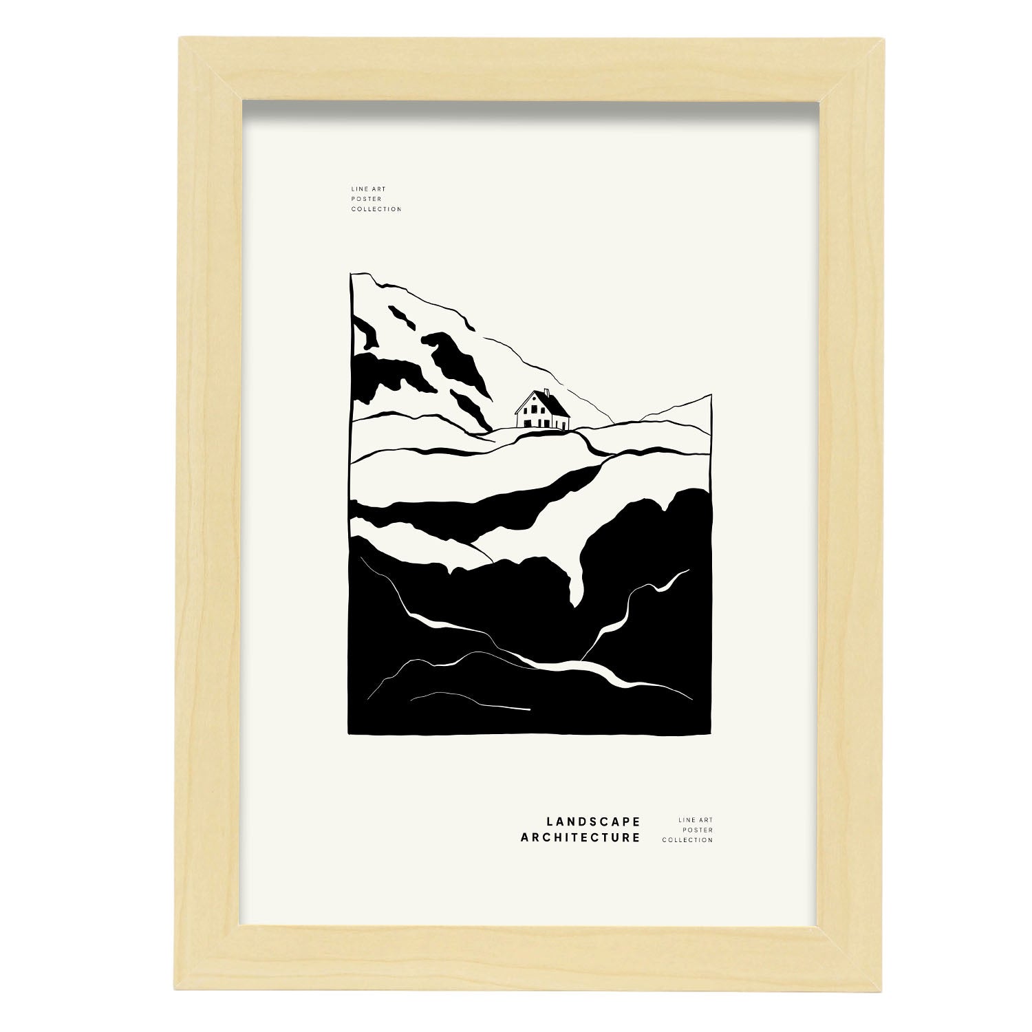 Top of the Mountain-Artwork-Nacnic-A4-Marco Madera clara-Nacnic Estudio SL