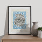 Topview Florida seashell-Artwork-Nacnic-Nacnic Estudio SL