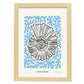Topview Florida seashell-Artwork-Nacnic-A3-Marco Madera clara-Nacnic Estudio SL