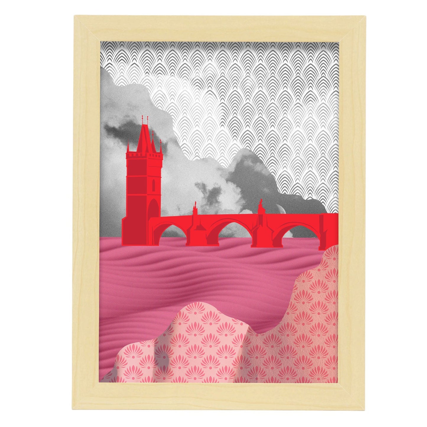 Tower Bridge-Artwork-Nacnic-A4-Marco Madera clara-Nacnic Estudio SL
