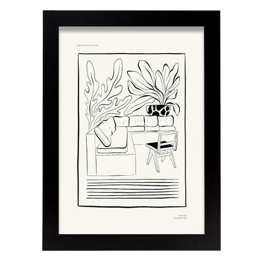 Tropical inspired Livingroom-Artwork-Nacnic-A4-Sin marco-Nacnic Estudio SL