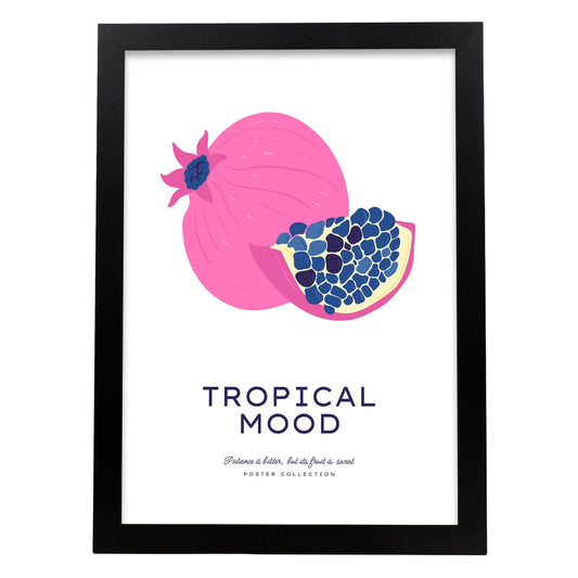 Tropical Mood Pomegranate-Artwork-Nacnic-A3-Sin marco-Nacnic Estudio SL