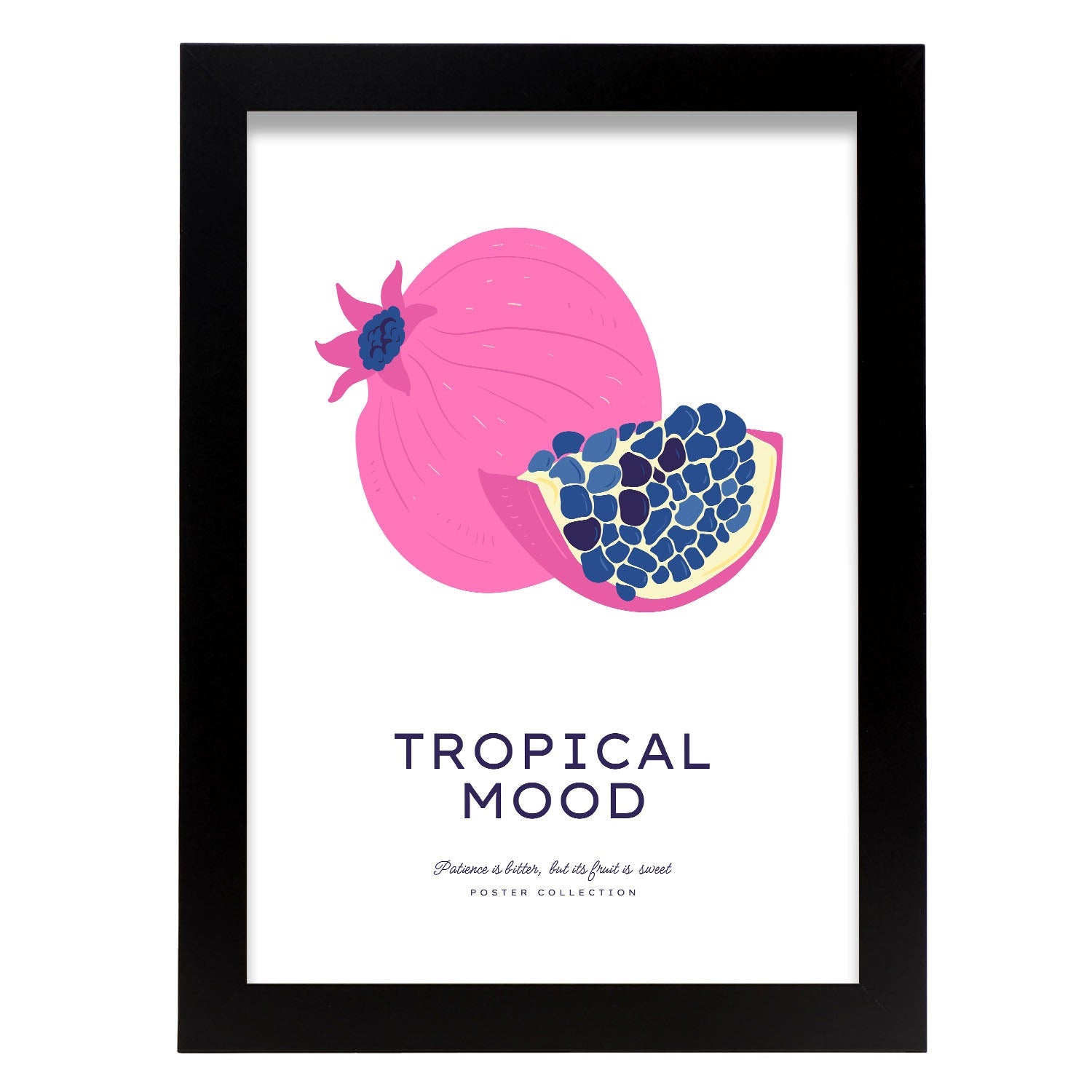 Tropical Mood Pomegranate-Artwork-Nacnic-A4-Sin marco-Nacnic Estudio SL