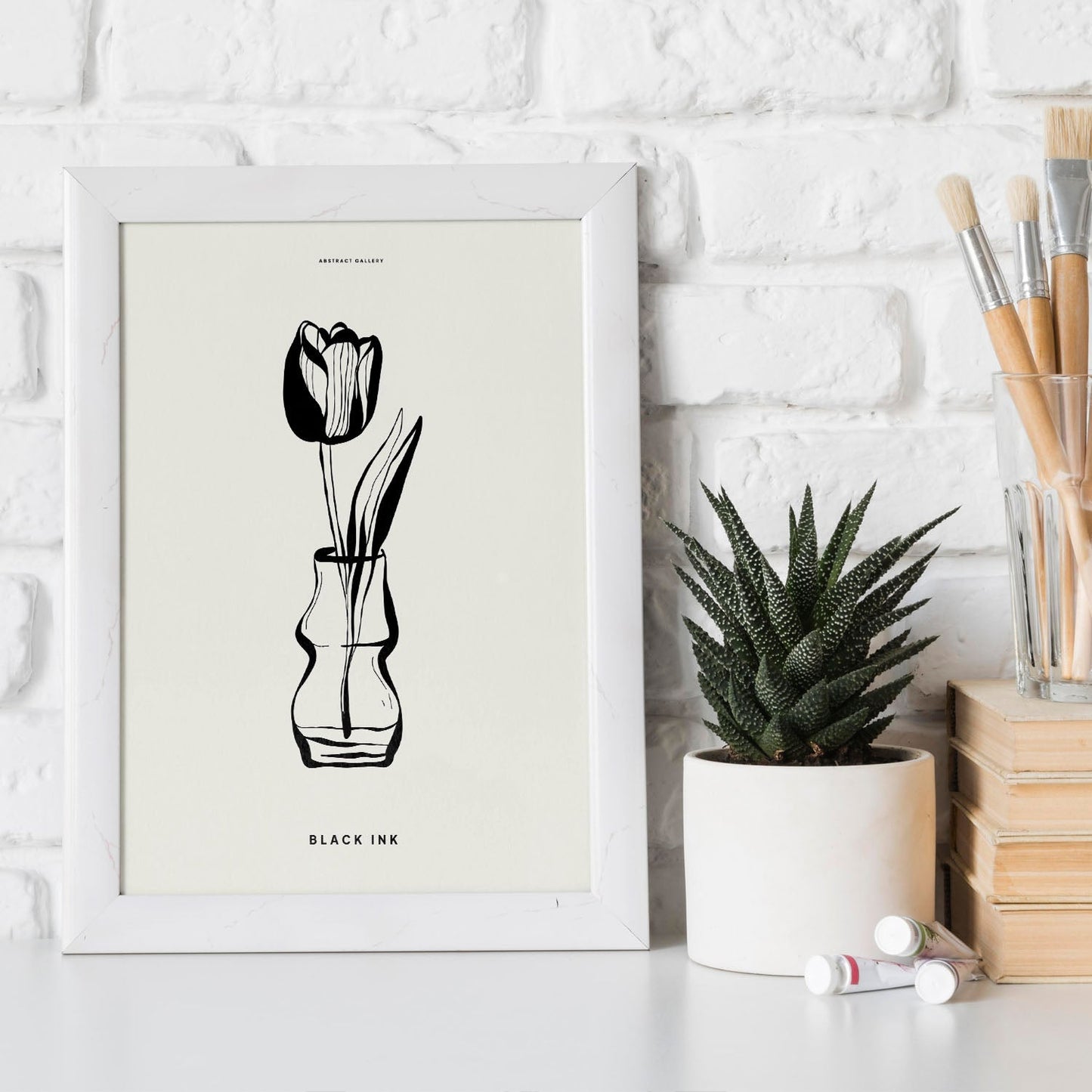 Tulip Flower-Artwork-Nacnic-Nacnic Estudio SL