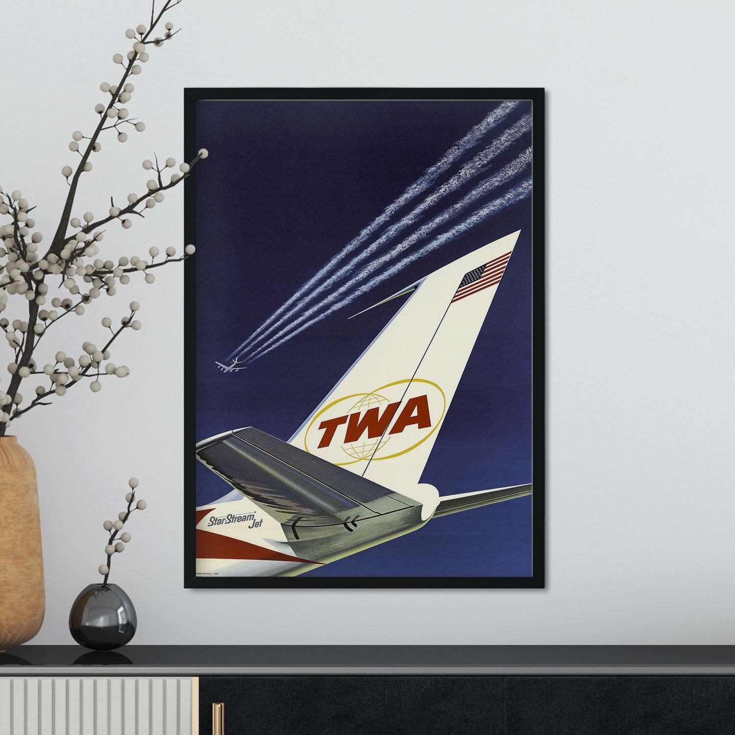 TWA-plane-tail-fin-Artwork-Nacnic-Nacnic Estudio SL