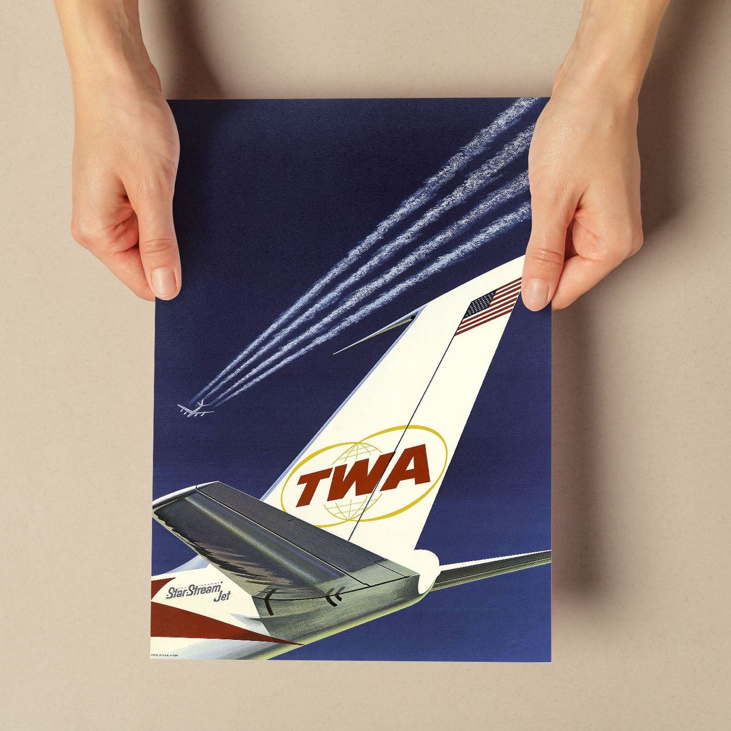 TWA-plane-tail-fin-Artwork-Nacnic-Nacnic Estudio SL