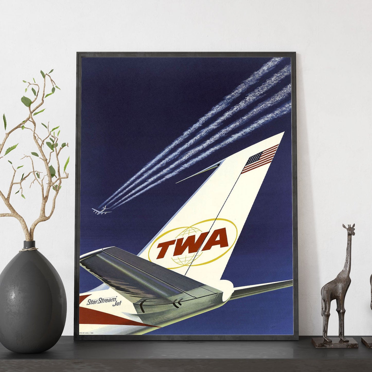 TWA-plane-tail-fin-Artwork-Nacnic-Nacnic Estudio SL