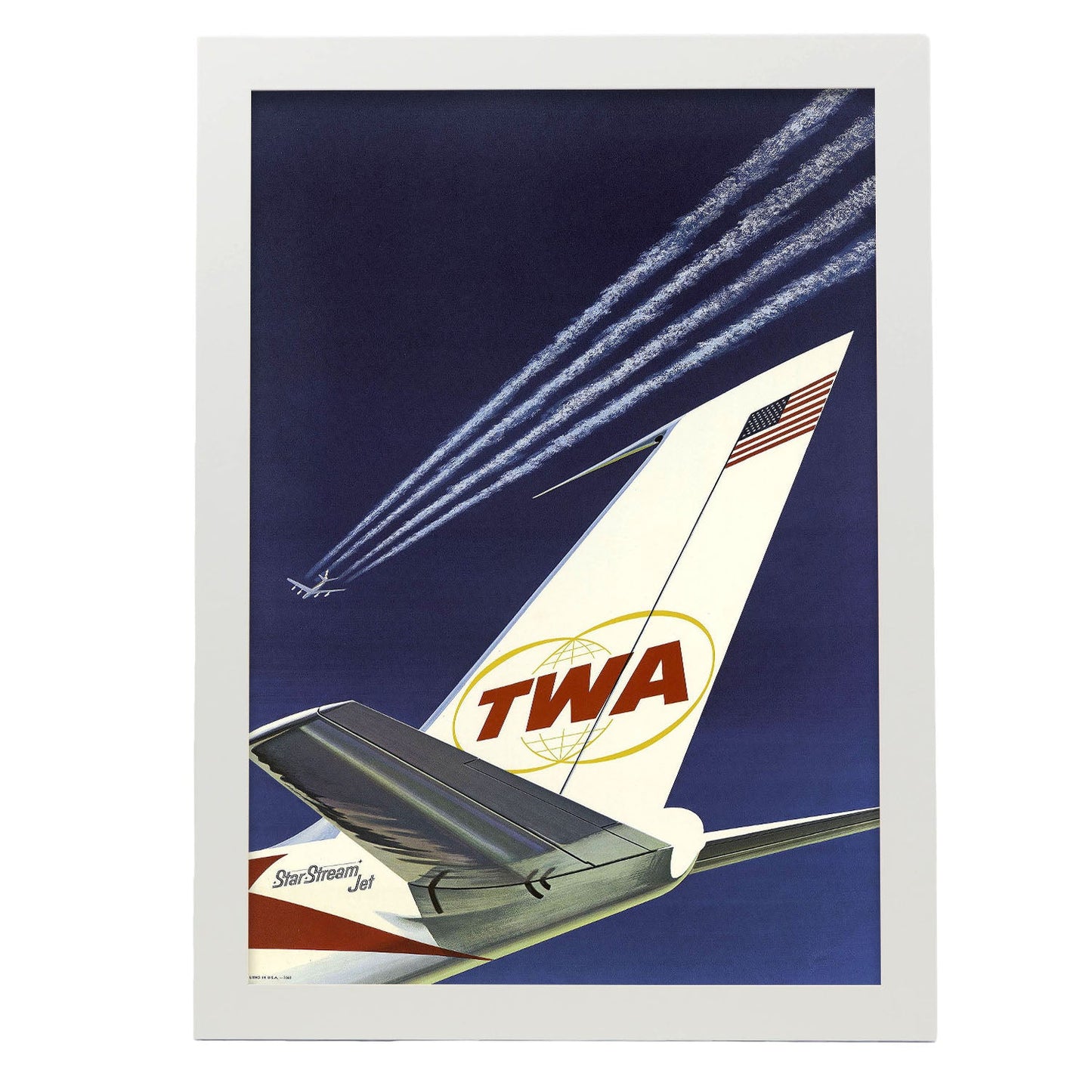 TWA-plane-tail-fin-Artwork-Nacnic-A3-Marco Blanco-Nacnic Estudio SL