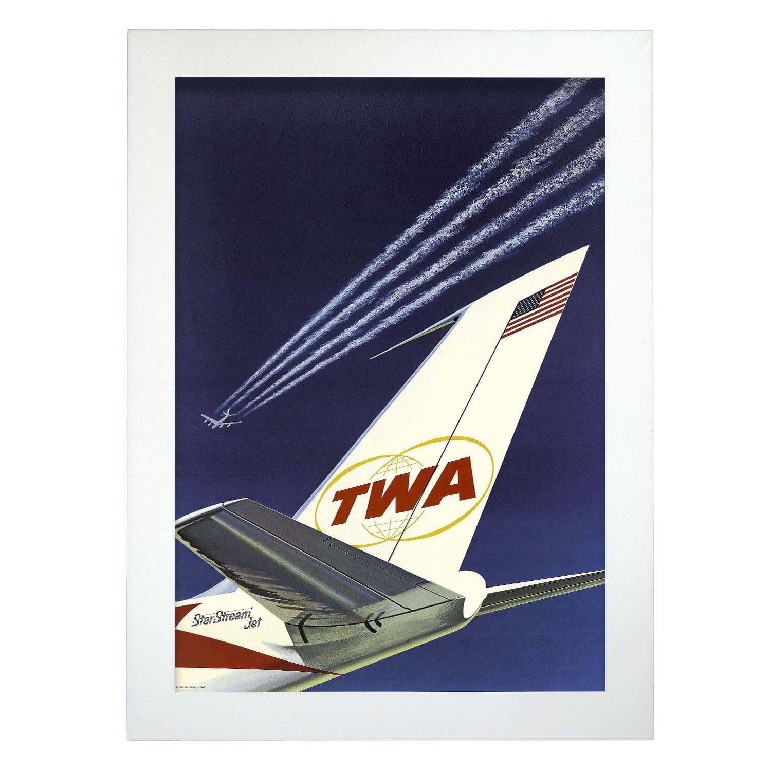 TWA-plane-tail-fin-Artwork-Nacnic-A4-Marco Blanco-Nacnic Estudio SL