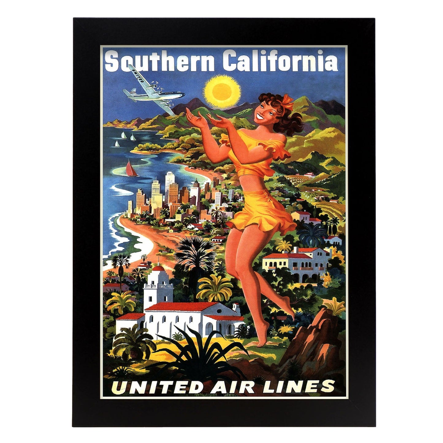 United-Air-Lines-Southern-California-Artwork-Nacnic-A4-Sin marco-Nacnic Estudio SL
