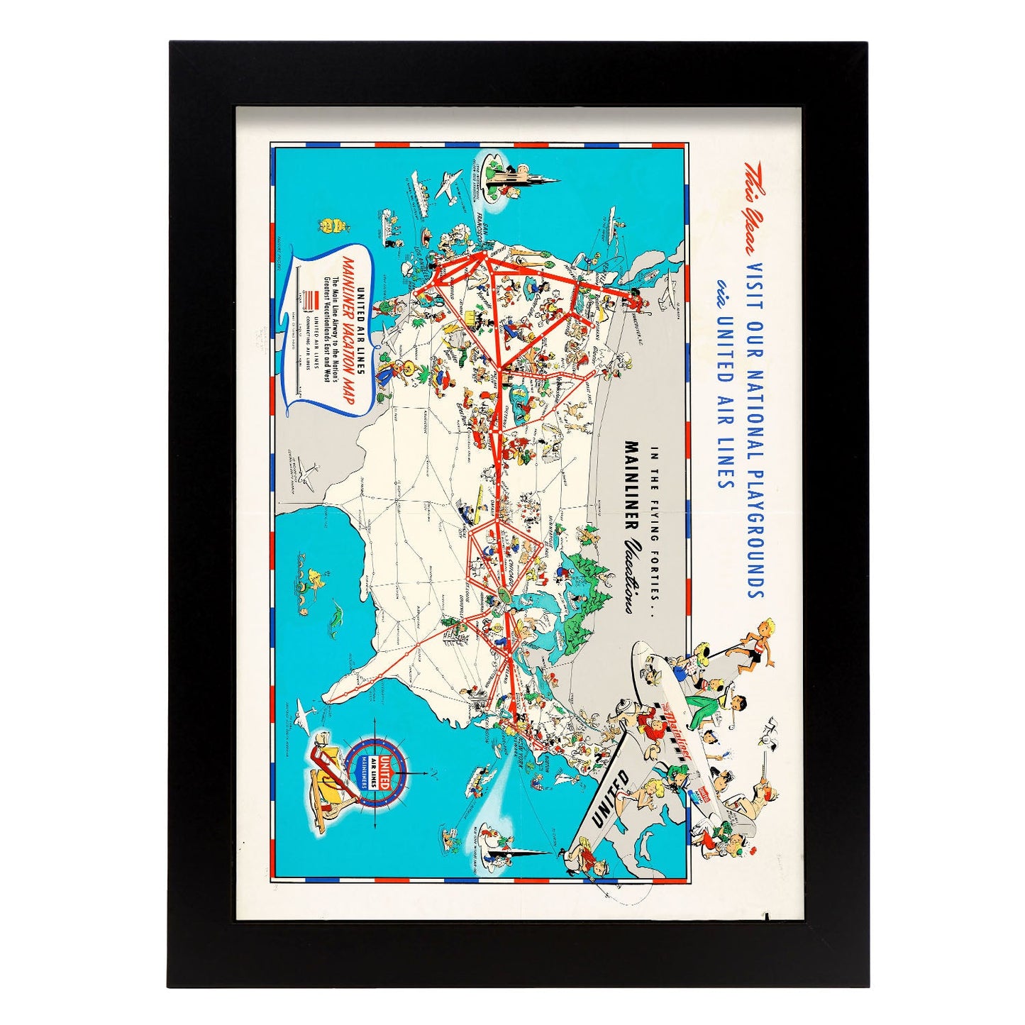 United_Air_Lines_mainliner_vacation_map_-_the_main_line_airway_to_the_nations_greatesst_vacationlands_east_and_west-Artwork-Nacnic-A4-Sin marco-Nacnic Estudio SL