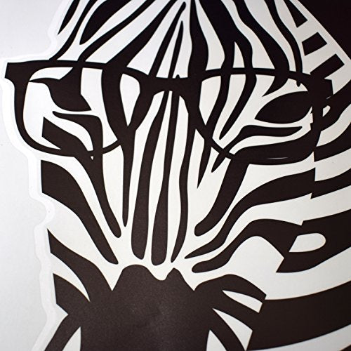 Vinilo decorativo Pegatina de pared Adhesiva zebra original y divertido para dormitorios Juveniles, habitaciones comunes...-Nacnic-Nacnic Estudio SL