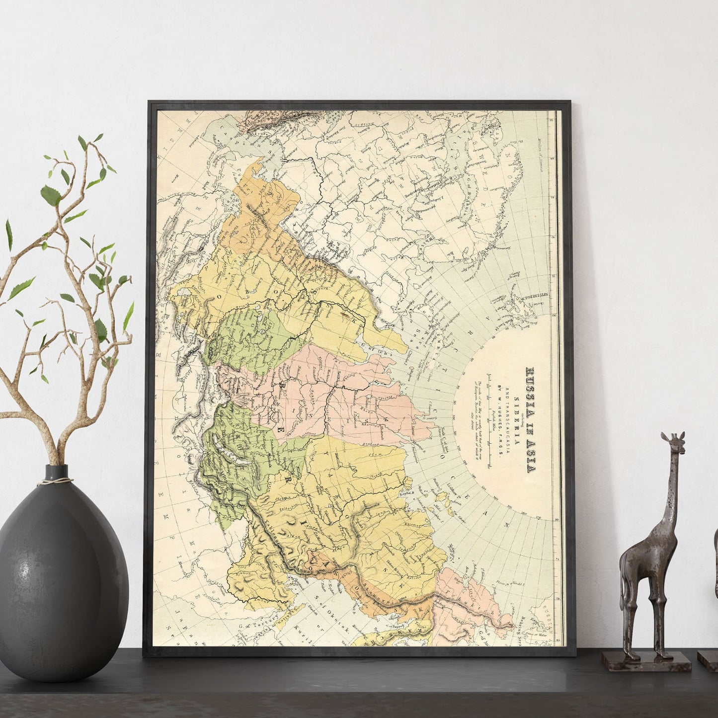 Vintage map of Russia in Europe-Artwork-Nacnic-Nacnic Estudio SL