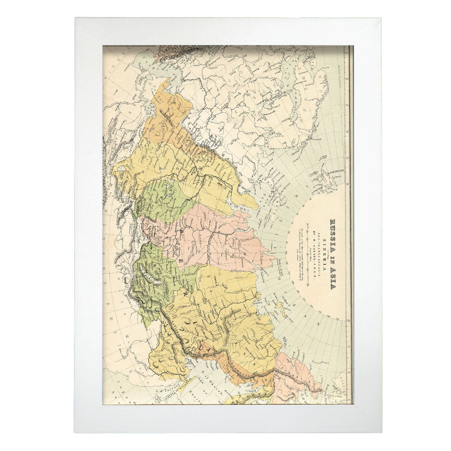 Vintage map of Russia in Europe-Artwork-Nacnic-A4-Marco Blanco-Nacnic Estudio SL