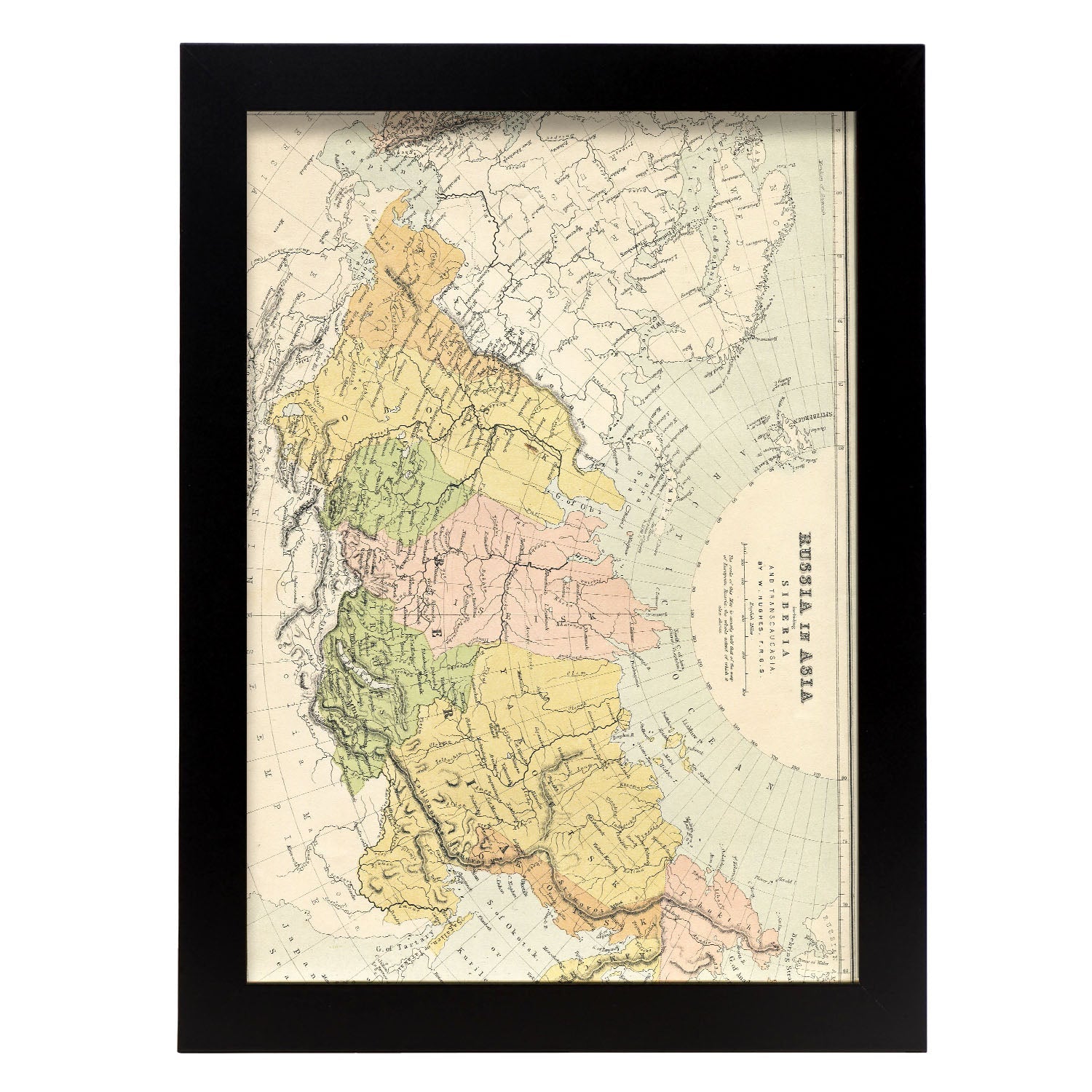 Vintage map of Russia in Europe-Artwork-Nacnic-A4-Sin marco-Nacnic Estudio SL