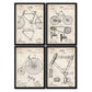 Vintage - Pack de 4 Láminas con Patentes de Armas. Set de Posters con inventos y Patentes Antiguas.-Artwork-Nacnic-Nacnic Estudio SL