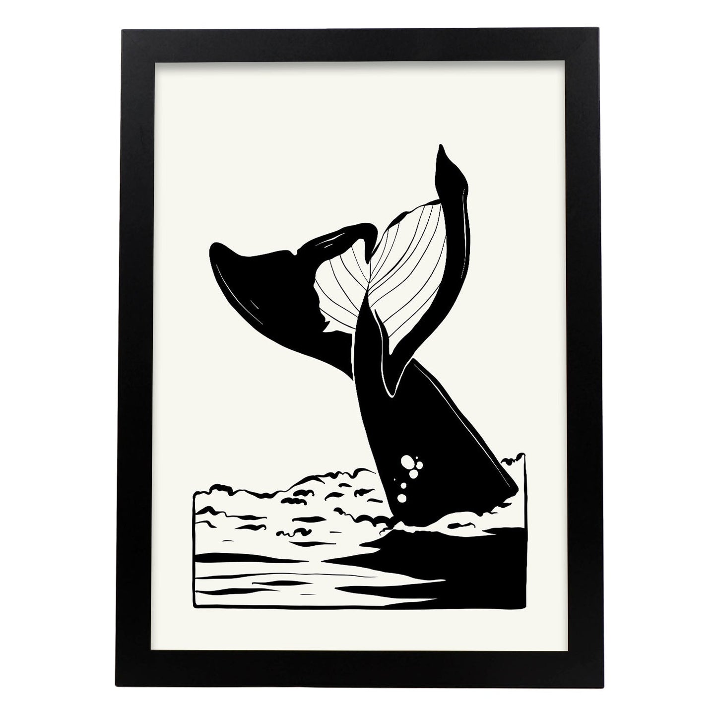Whale tail-Artwork-Nacnic-A3-Sin marco-Nacnic Estudio SL