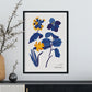 Yellow Flowers Blue Leaves-Artwork-Nacnic-Nacnic Estudio SL