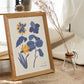 Yellow Flowers Blue Leaves-Artwork-Nacnic-Nacnic Estudio SL