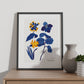 Yellow Flowers Blue Leaves-Artwork-Nacnic-Nacnic Estudio SL