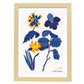 Yellow Flowers Blue Leaves-Artwork-Nacnic-A3-Marco Madera clara-Nacnic Estudio SL