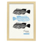 Zebrafish-Artwork-Nacnic-A3-Marco Madera clara-Nacnic Estudio SL
