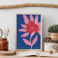 Zinnia Flower-Artwork-Nacnic-Nacnic Estudio SL