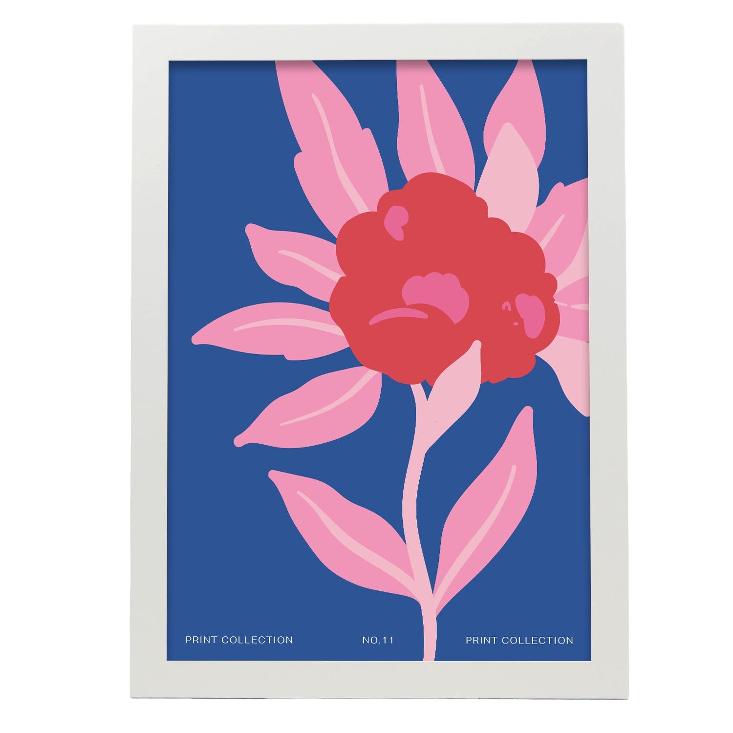 Zinnia Flower-Artwork-Nacnic-A3-Marco Blanco-Nacnic Estudio SL