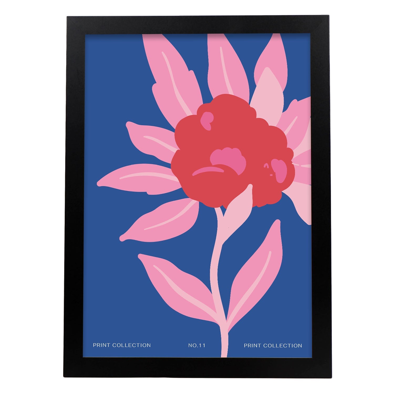 Zinnia Flower-Artwork-Nacnic-A3-Sin marco-Nacnic Estudio SL