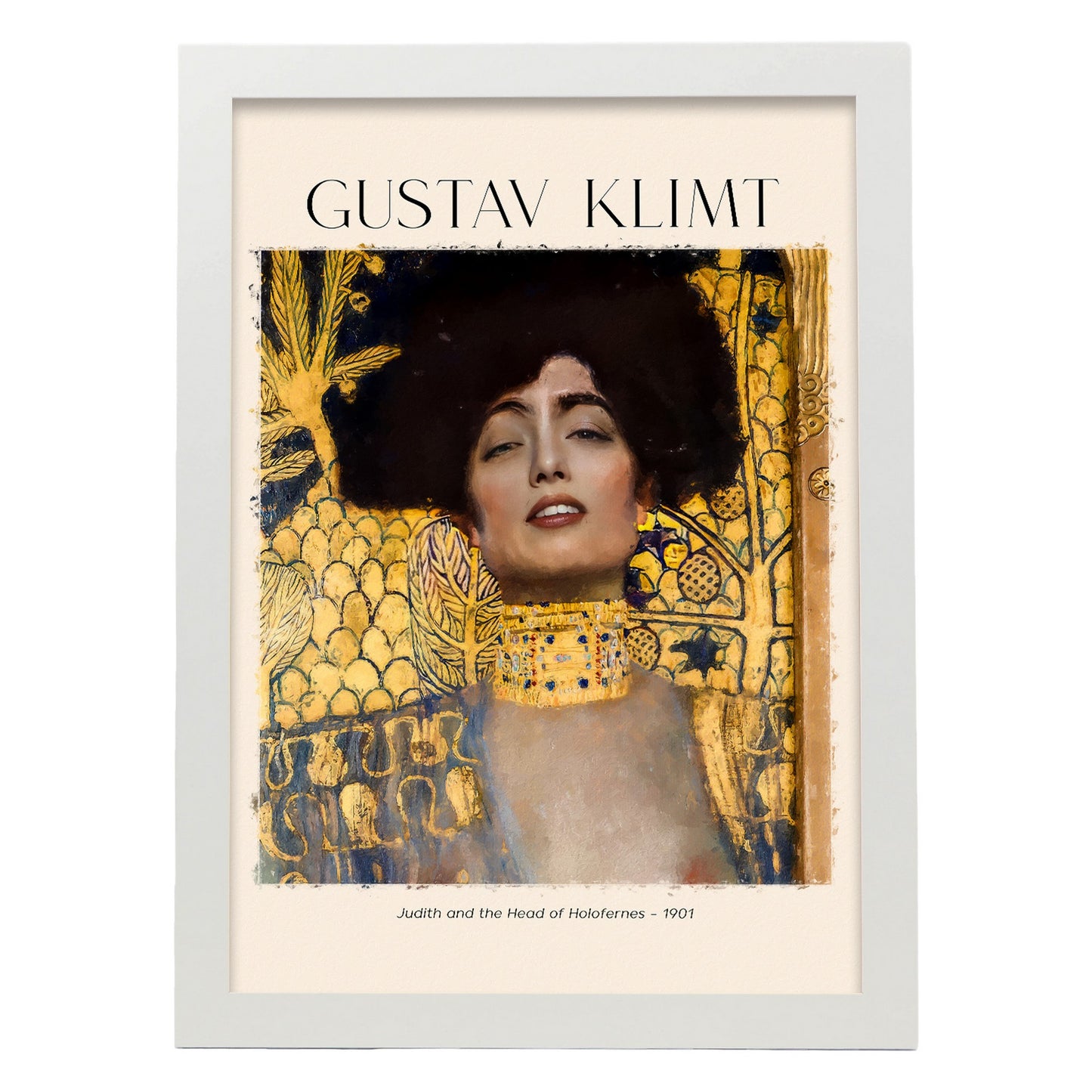 Lámina estampada de arte de pared inspirada en Gustav Klimt