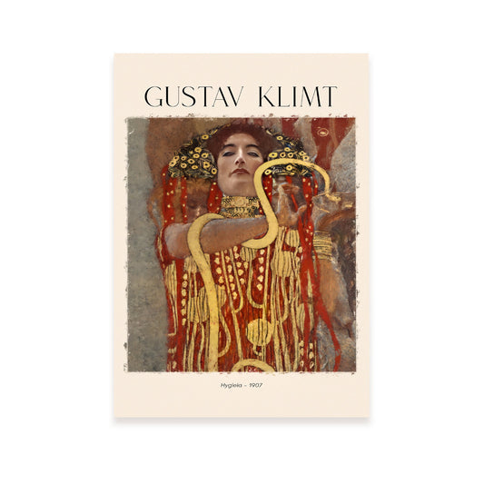 Lámina decorativa Hygeia inspirada en Gustav Klimt