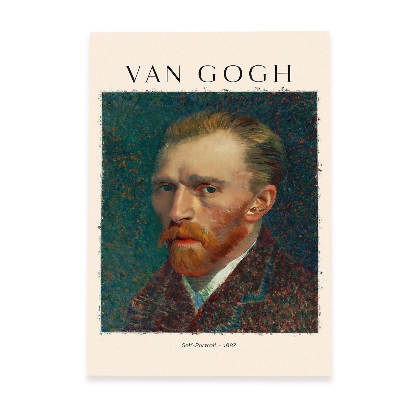 Lámina Autorretrato 1887 de Van Gogh