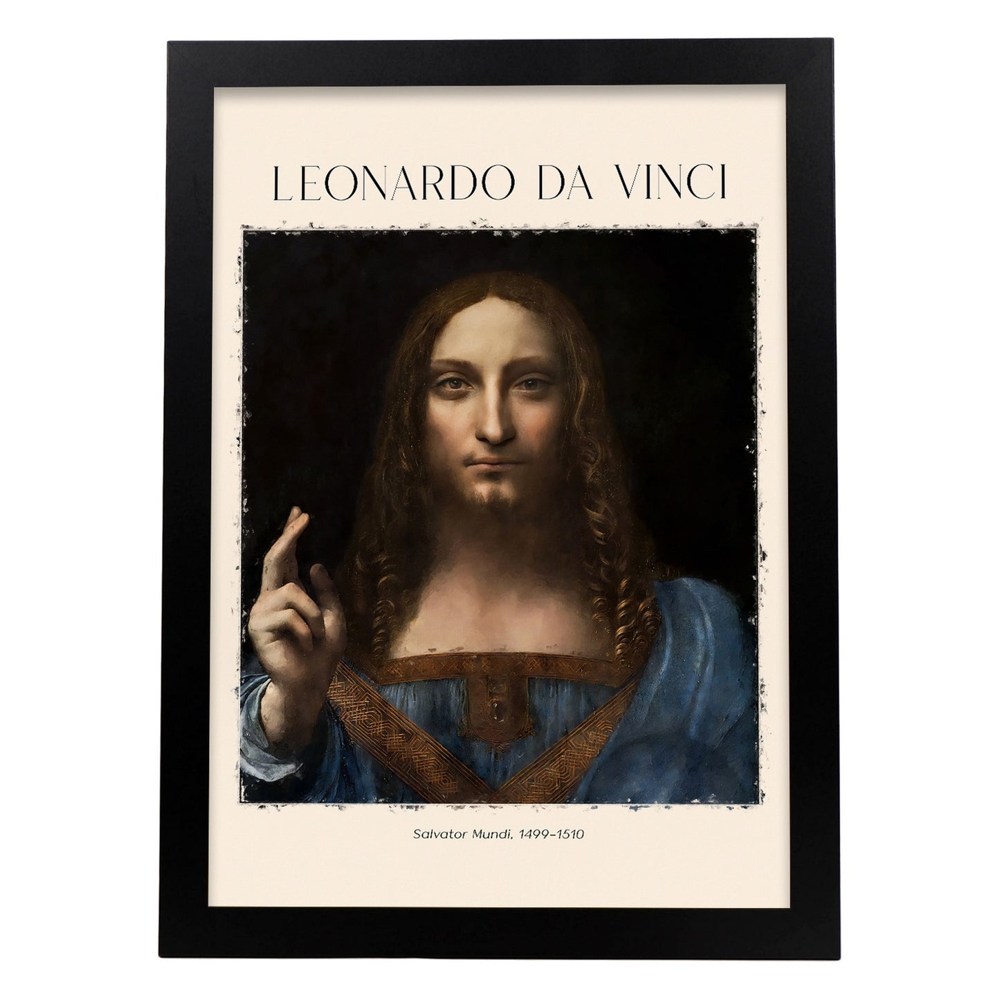 Lámina de Salvator Mundi inspirada en Leonardo da Vinci