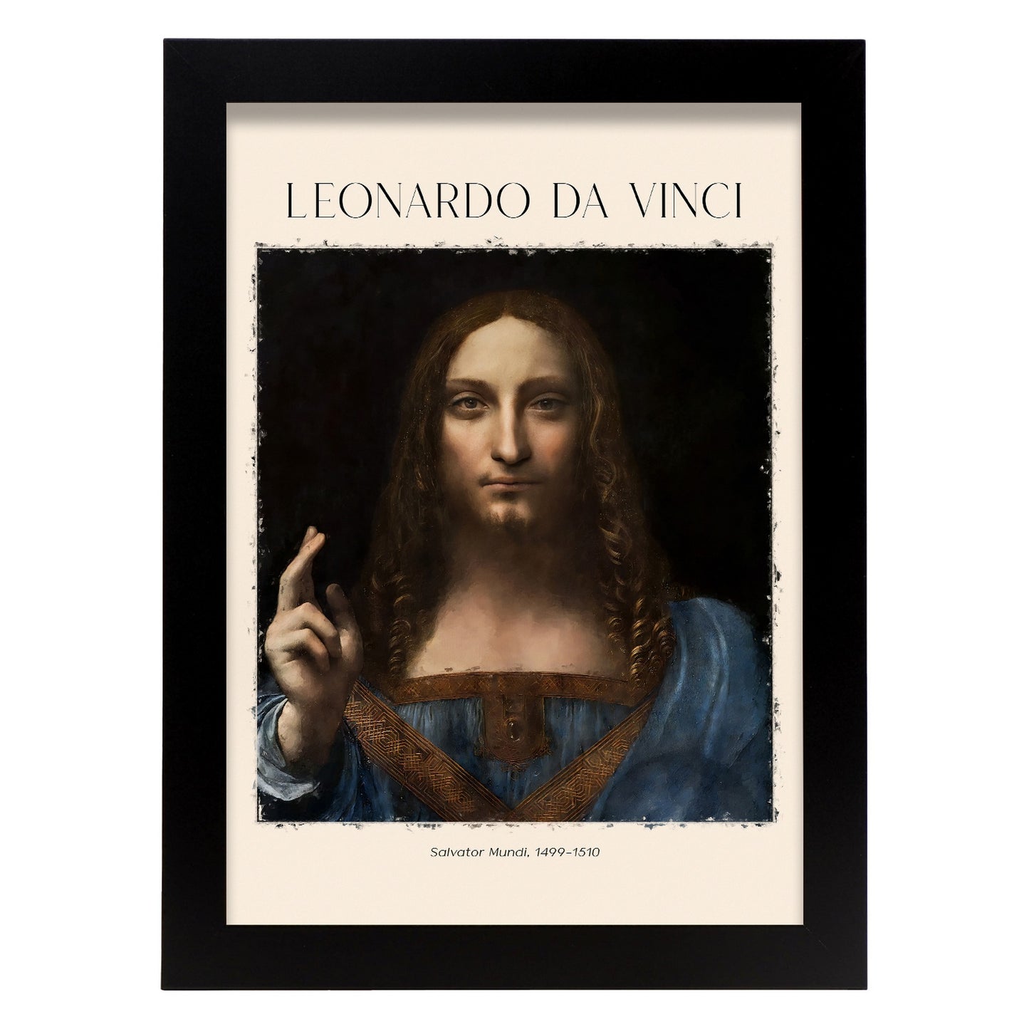 Lámina de Salvator Mundi inspirada en Leonardo da Vinci