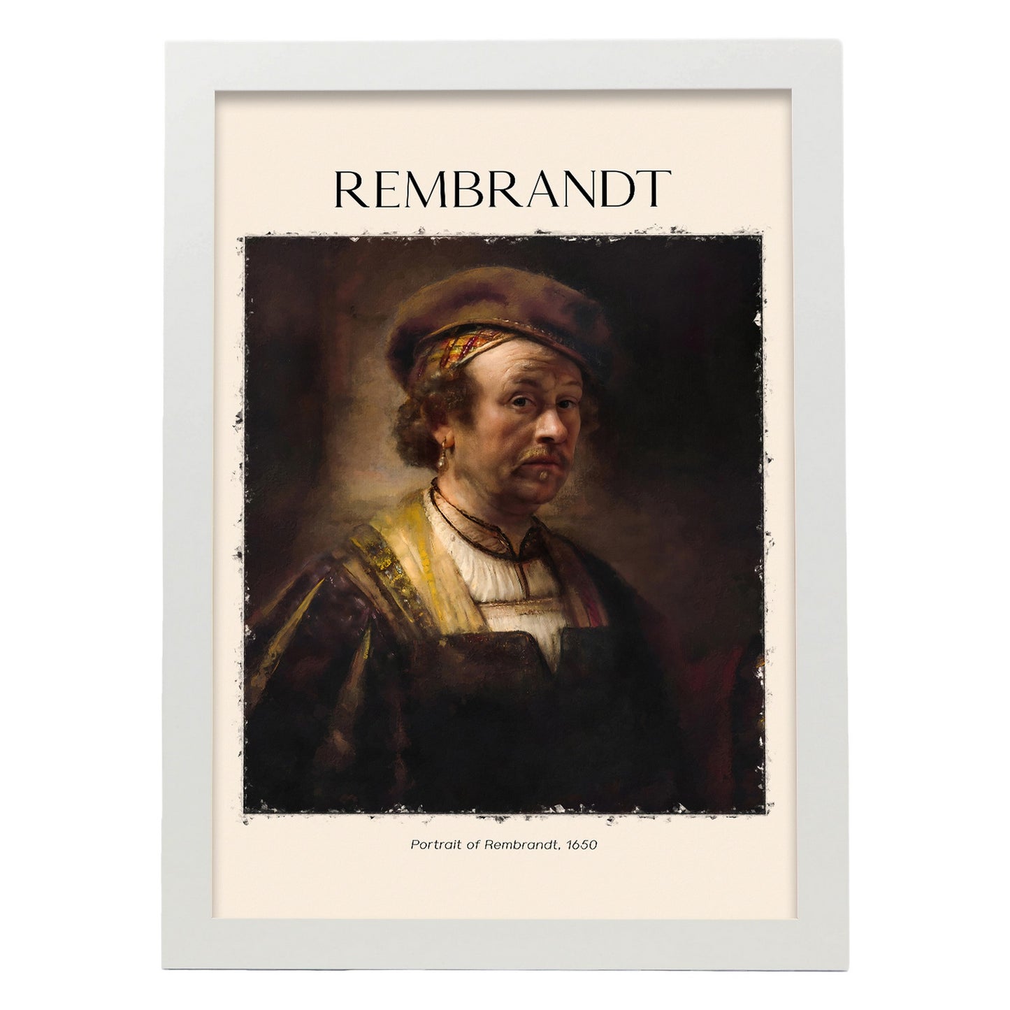 Lámina de Retrato de Rembrandt