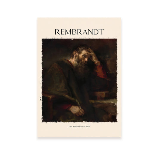 Lámina decorativa TEAPOSTLEPAUL inspirada en Rembrandt