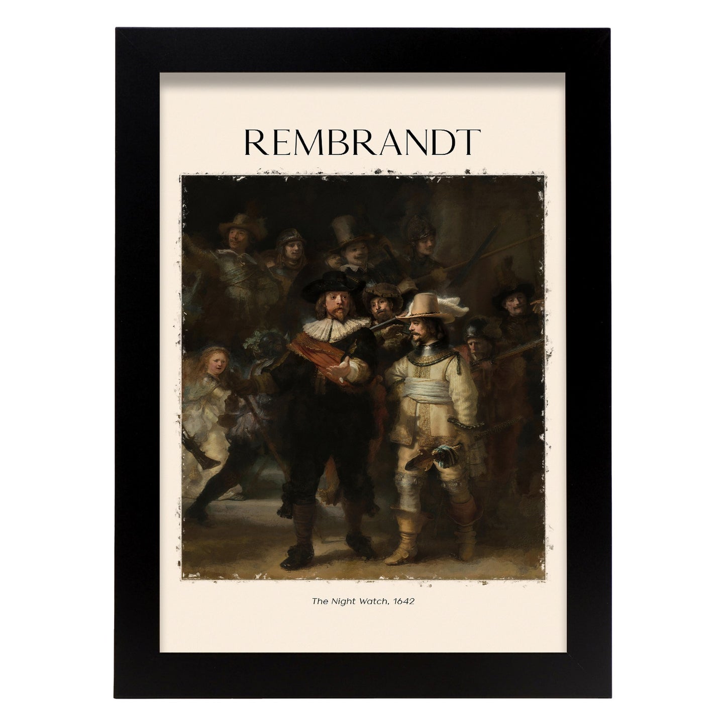 Lámina inspirada en Rembrandt