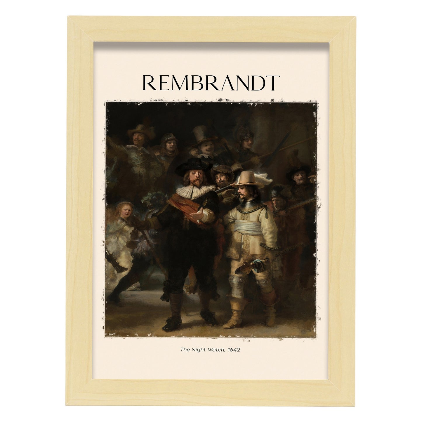 Lámina inspirada en Rembrandt